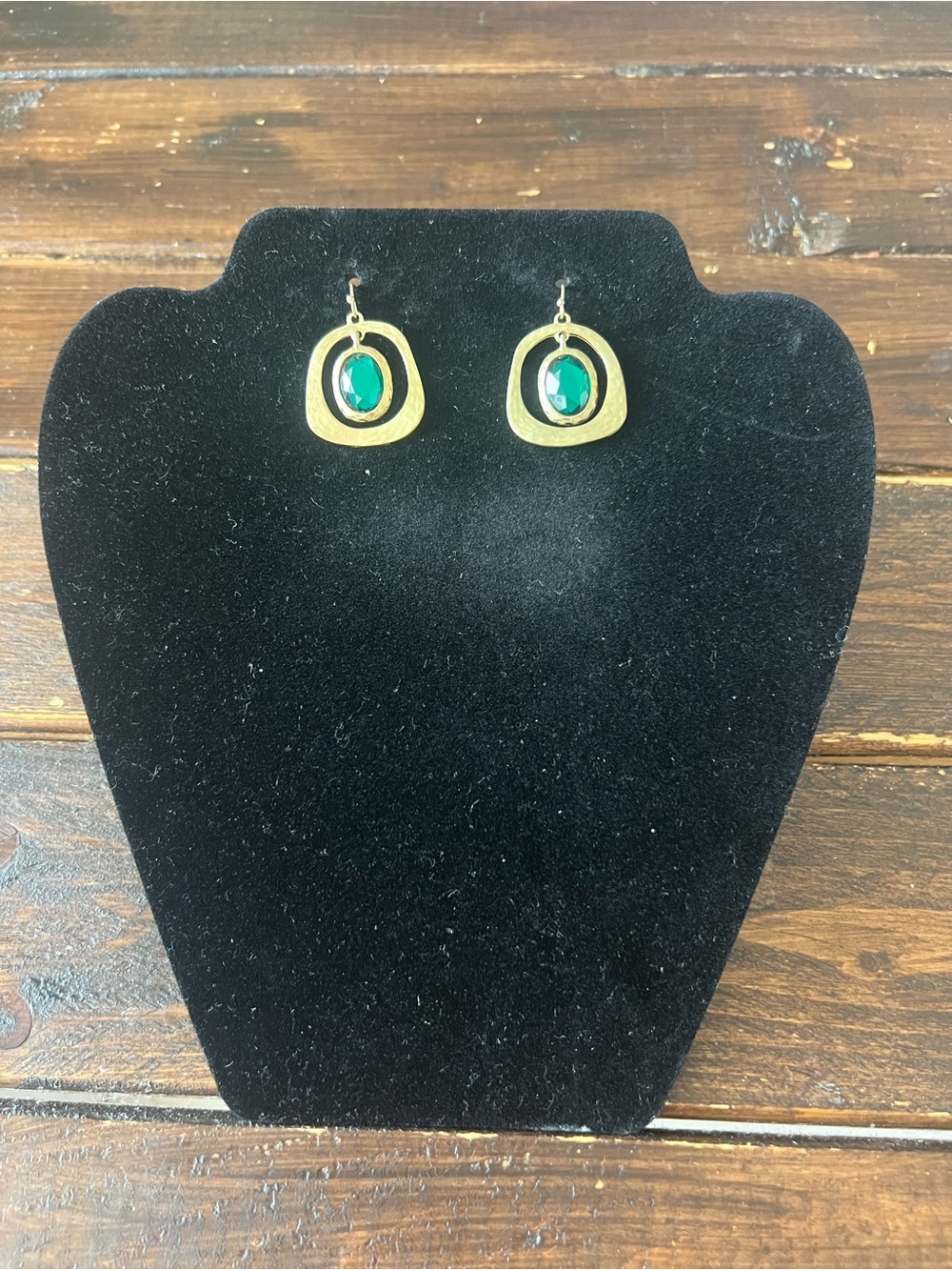Gold toned boho style earrings